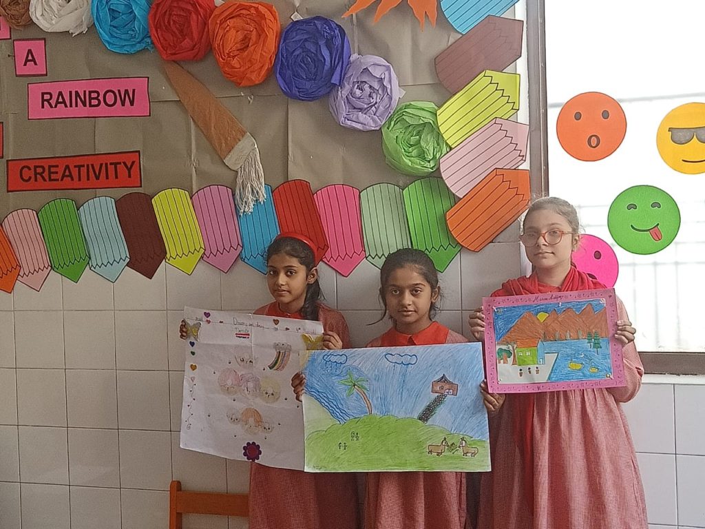 Lahore Garrison Grammar School Drawing & Colouring Competition Class 3 & 4