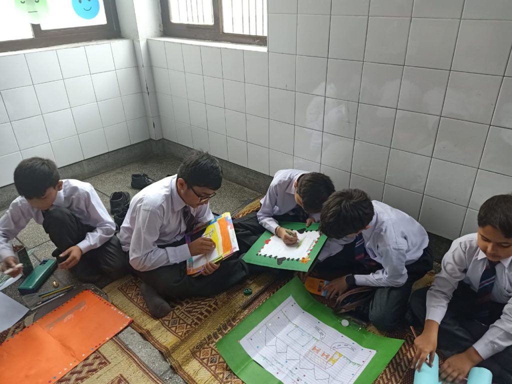 Lahore Garrison Grammar School Drawing & Colouring Competition Class 3 & 4