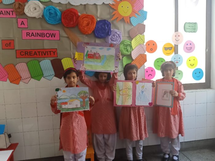 Lahore Garrison Grammar School Drawing & Colouring Competition Class 3 & 4
