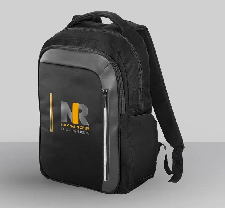 NRI Branded Laptop Backpack National Register of LGV Instructors