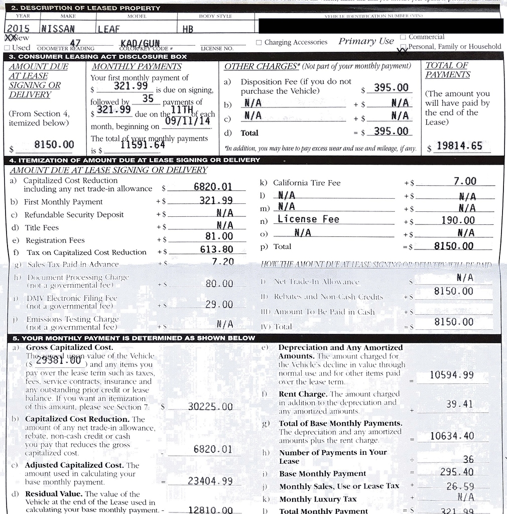 When is Lease Extension worth it? 2015 Nissan Leaf EV with 3 month