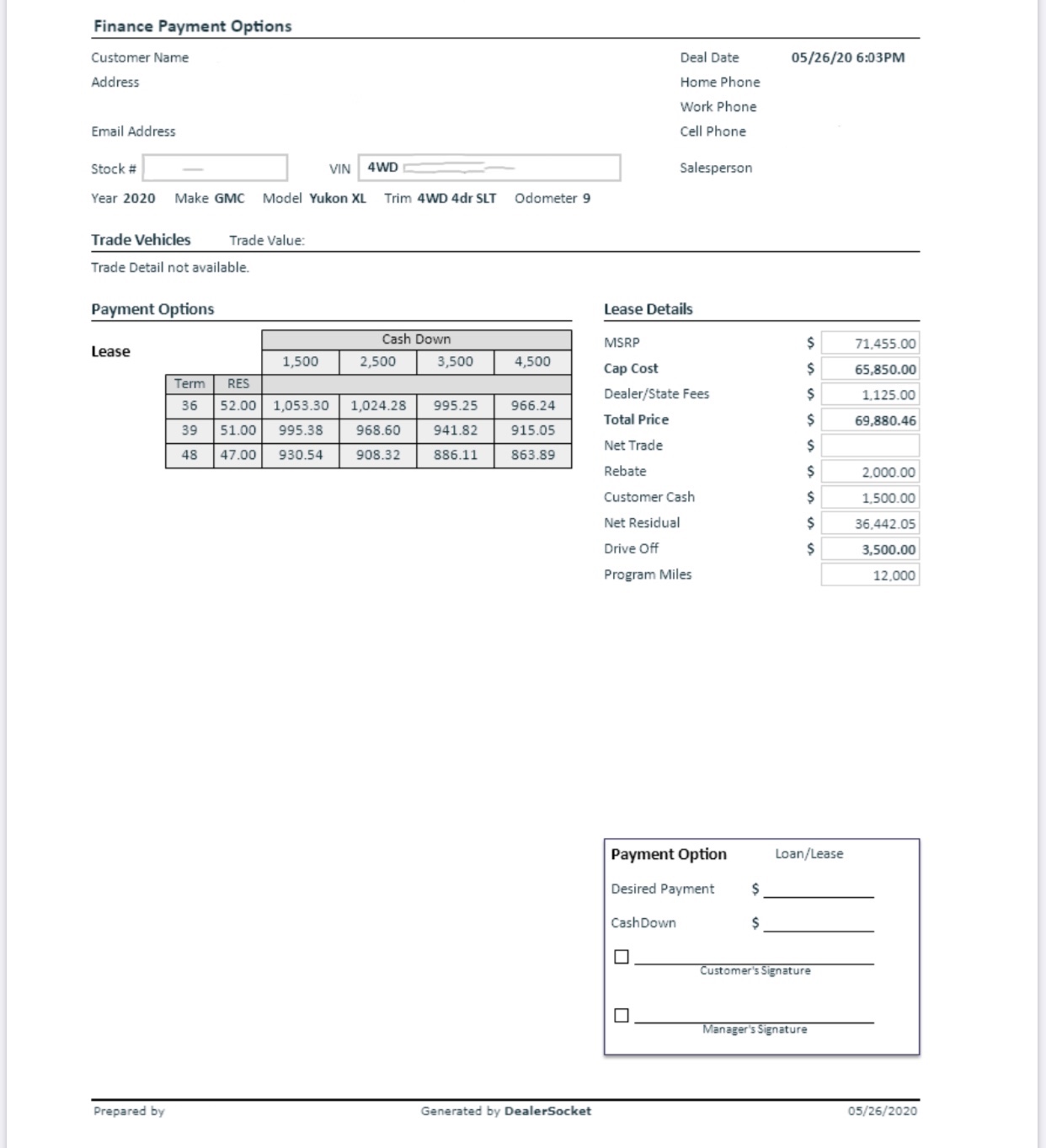 2020 GMC YUKON XLT Lease advice Ask the Hackrs Leasehackr Forum