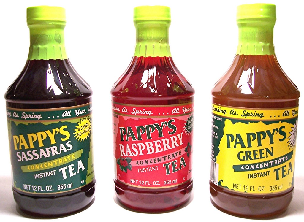Pappy's Sassafras, Green and Raspberry Tea's