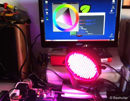 Raspberry Pi Based DMX Light Controller - Microcontroller Project Circuit