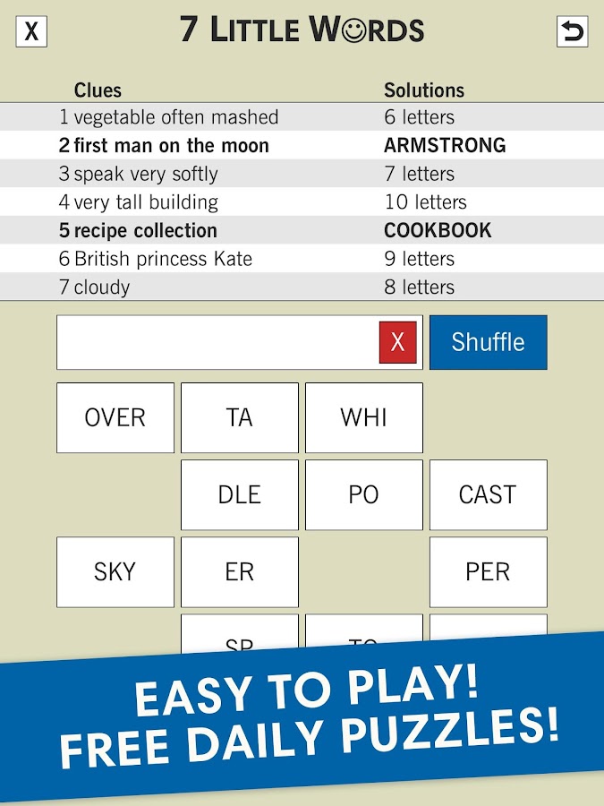 7 Little Words Daily Puzzles Android Apps on Google Play
