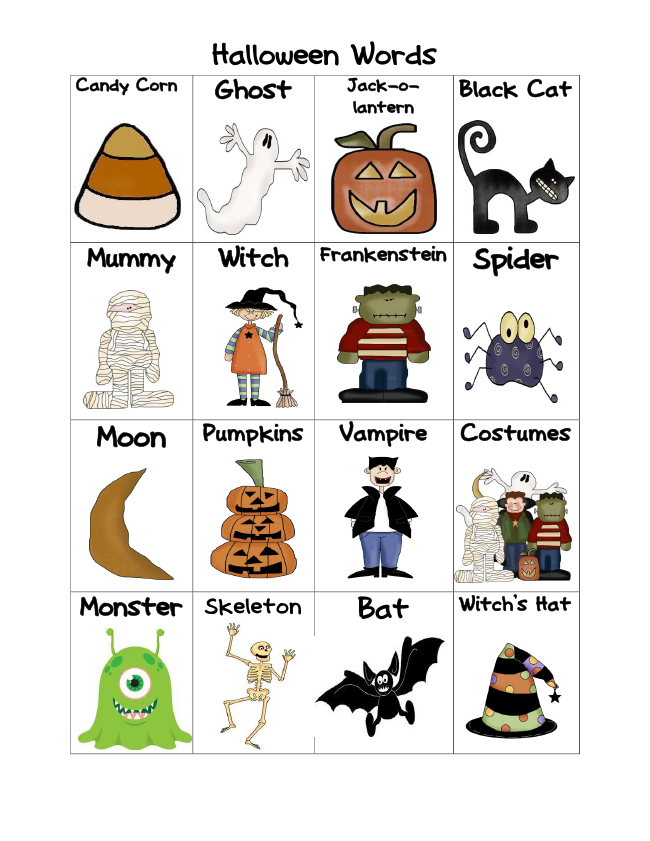 Class full of "Special" Kiddos Halloween Word Freebie!