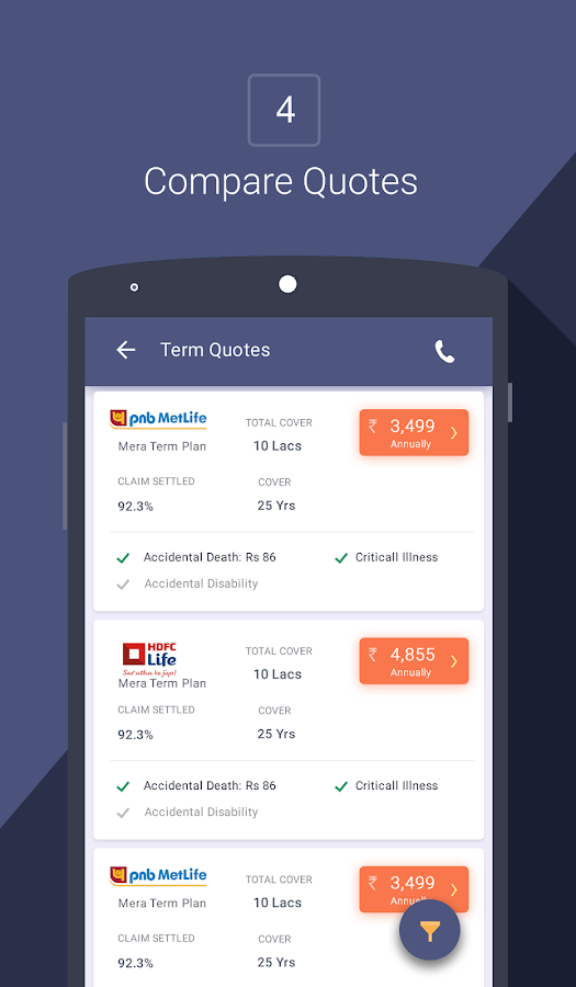Compare InsurancePolicybazaar Android Apps on Google Play