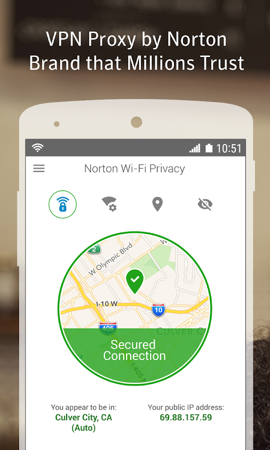 Norton Wifi Privacy VPN Proxy Security & Unblock Android Apps on