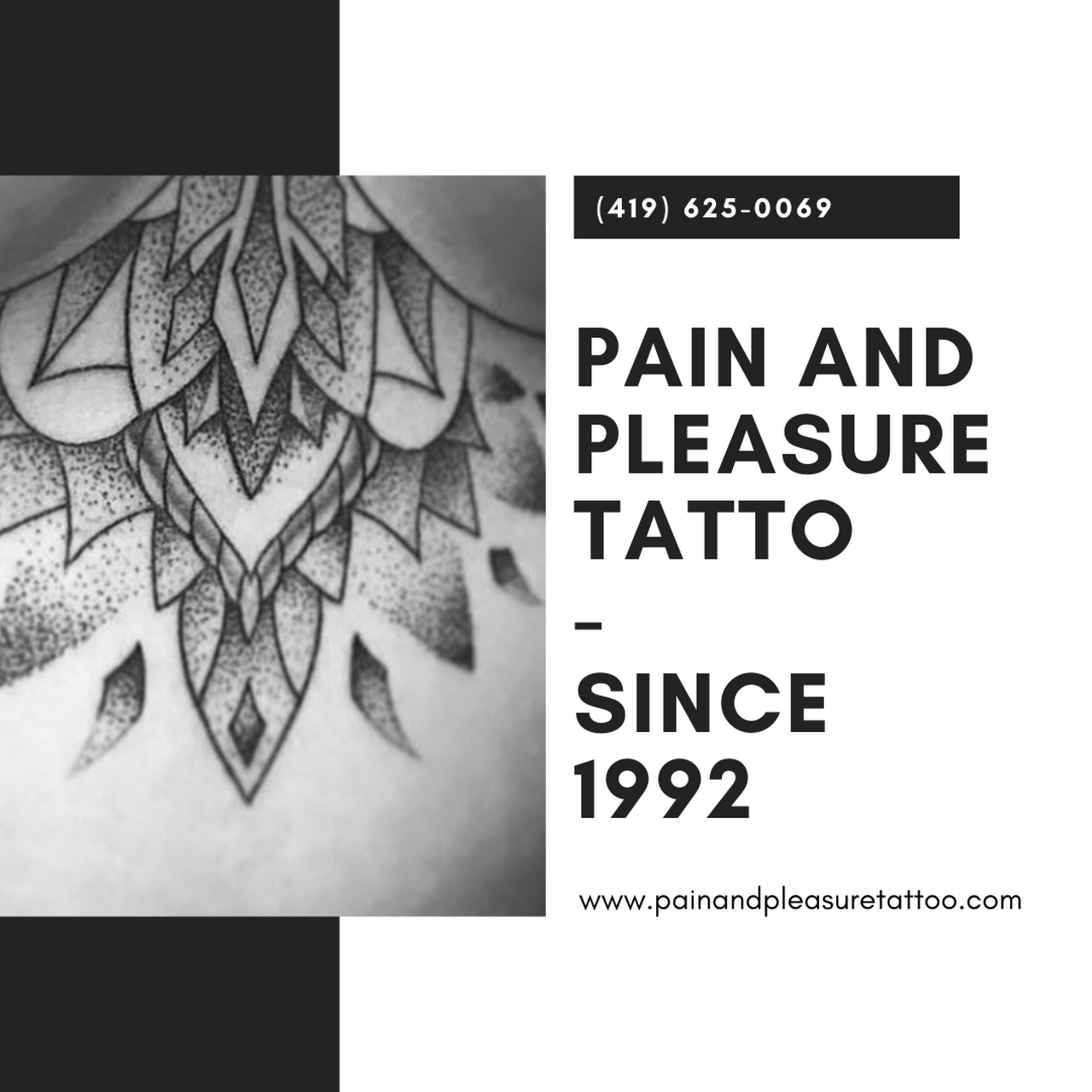 Pain and Pleasure Tattoo Custom Tattoo Shop Established in Sandusky