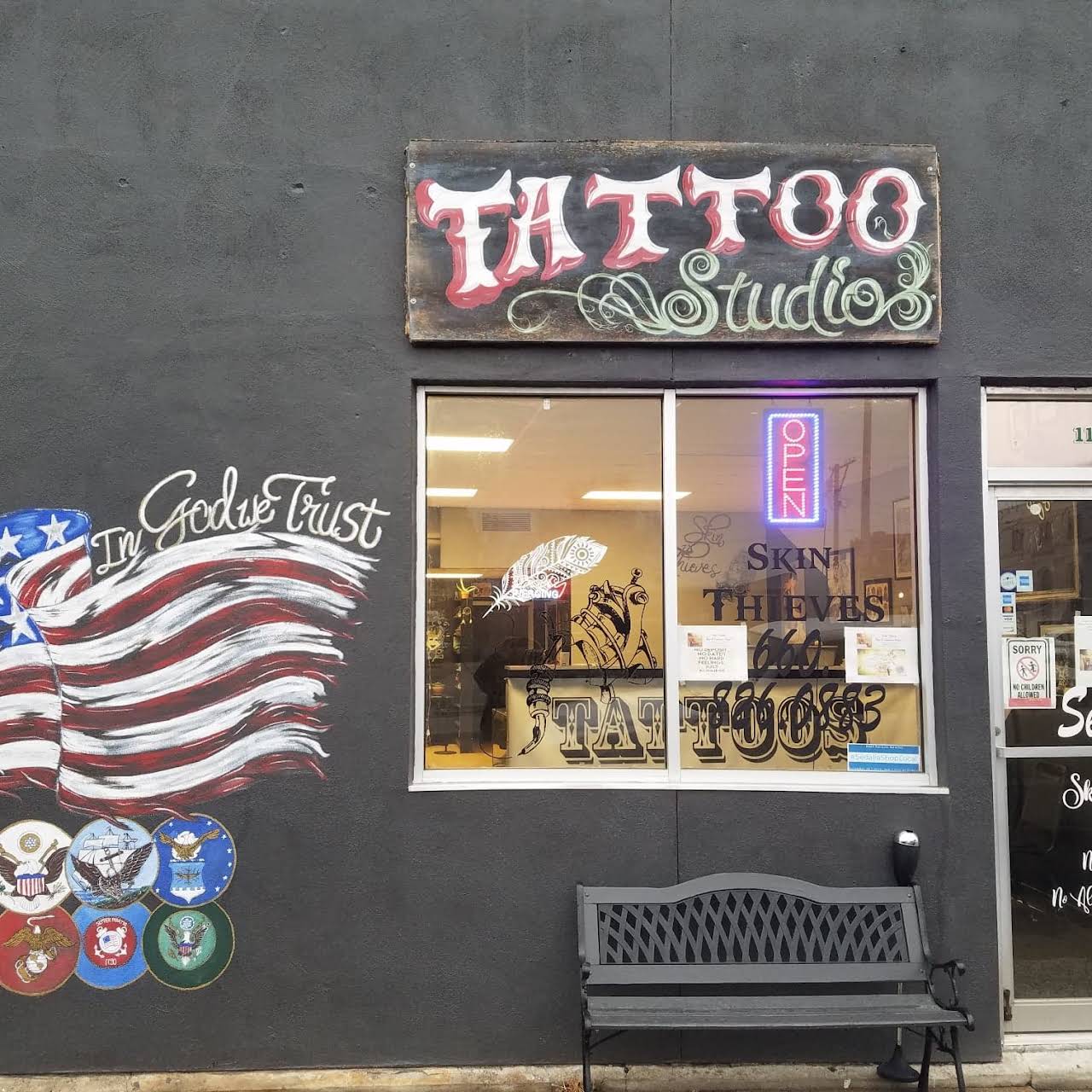 Skin Thieves Tattoo Studio 119 E 3rd St Tattoo & Body Piercing Shop