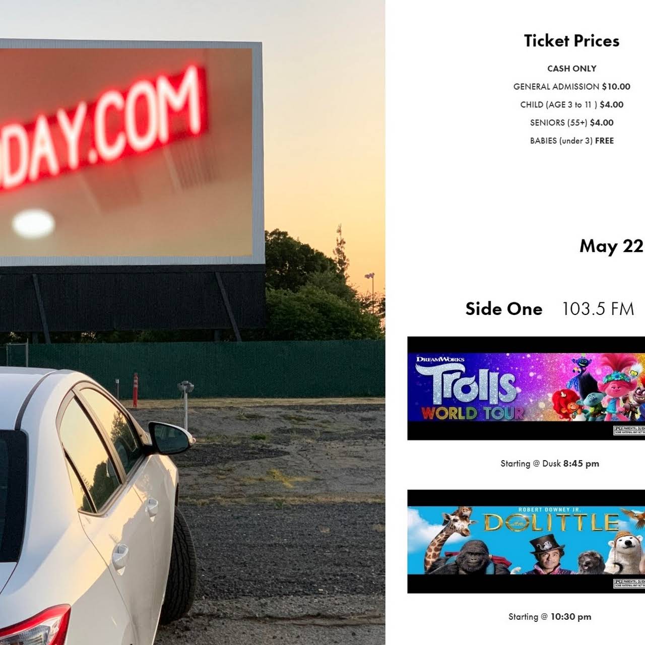 Madera 2 DriveIn DriveIn Movie Theater in Madera