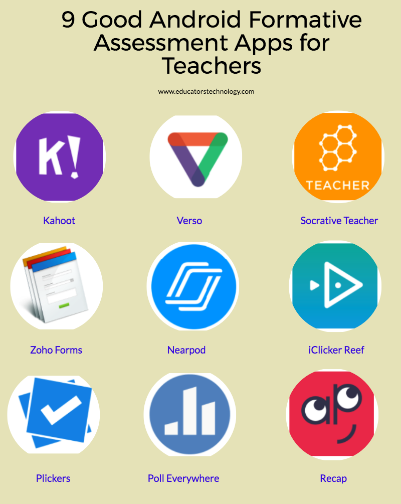 Kids Activities Some Good Android Formative Assessment Apps for Teachers