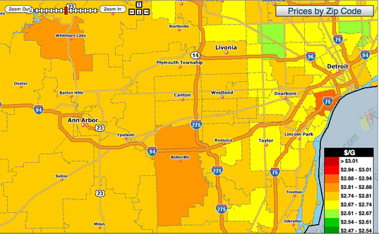 Ann Arbor Zip Code Map