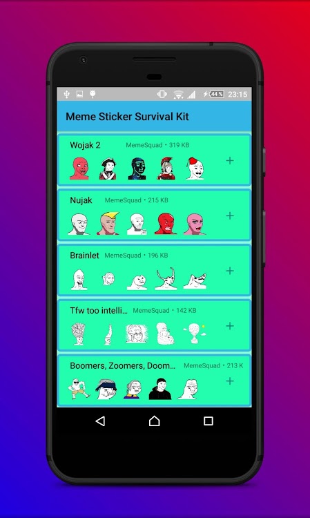 Epic Meme Stickers Survival Kit Wastickerapps Android