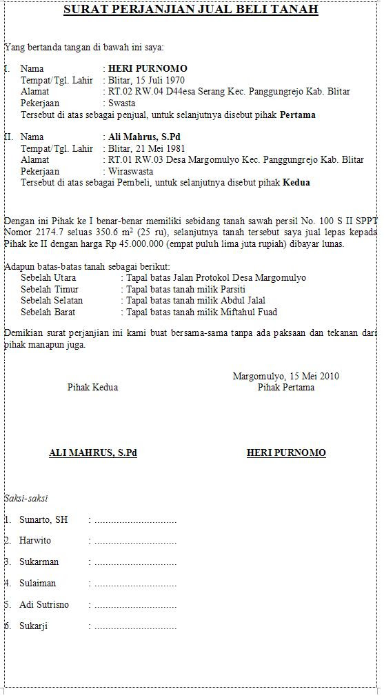 Contoh Surat Jual Beli Motor Baru Contoh Surat