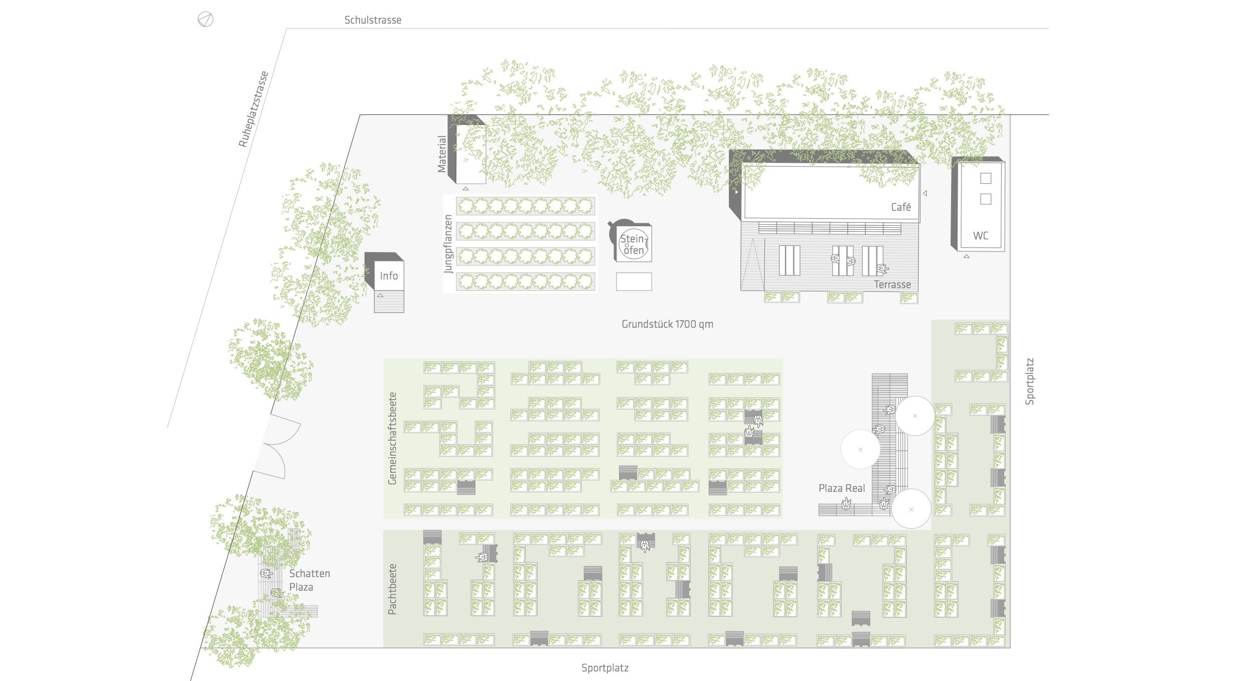 Cafe Grundriss Architektur Test