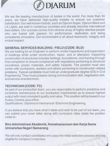 Pt djarum hq palmerah jakarta jakarta / lowongan kerja pt hyundai motor manufacturing indonesia. Martina Lifes