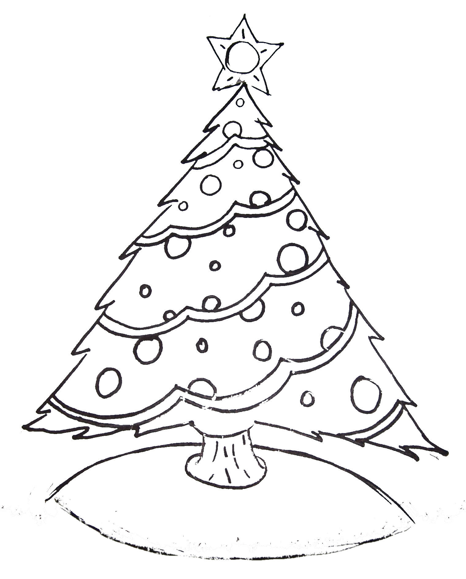 Free Printable Christmas Tree and Santa Coloring Pages Adventures of