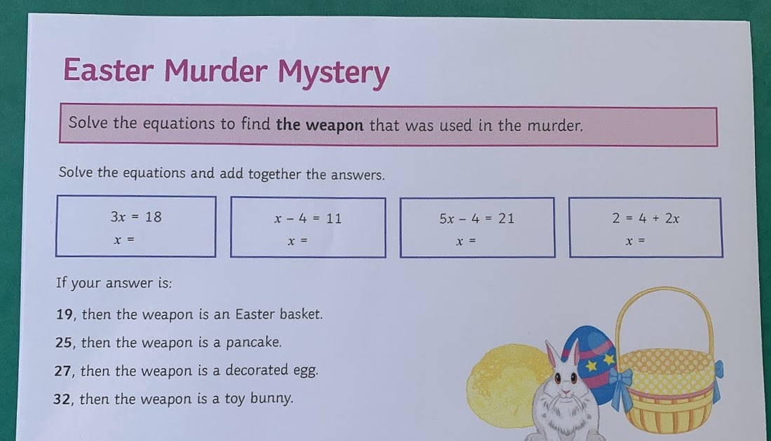 Easter Maths Activities Ks2 Easter Word Problems Classroom Secrets