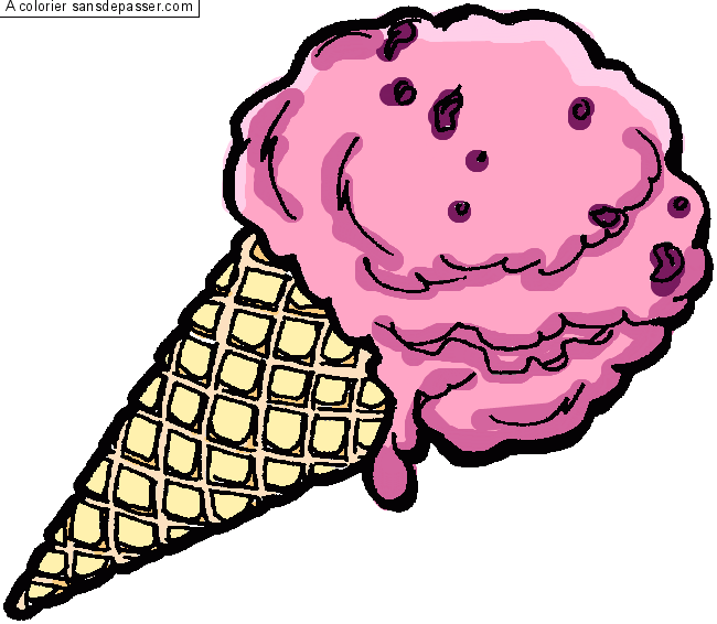 Pour un cornet, nous aurons besoin de 6 ronds de 2,5 cm de diamètre. Dessin Cornet De Glace Glaces Creme Glacee Ice Cream 2 Page 12 Nous Avons Donc Encore Fabrique Des Glaces Blog Tanaman Beracun
