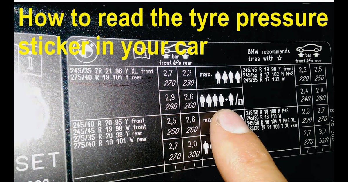 Download What Should The Tyre Pressure Be On A Bmw X1 Pics