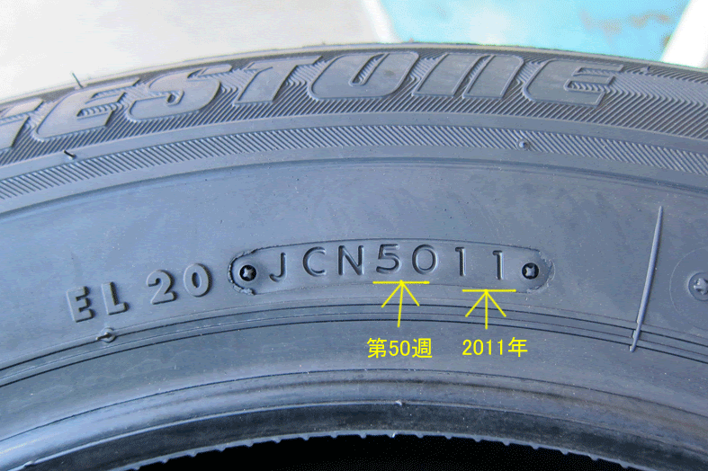 タイヤの製造年の調べ方 | Fyパーツ タイヤ の 製造 年 月 日 表示