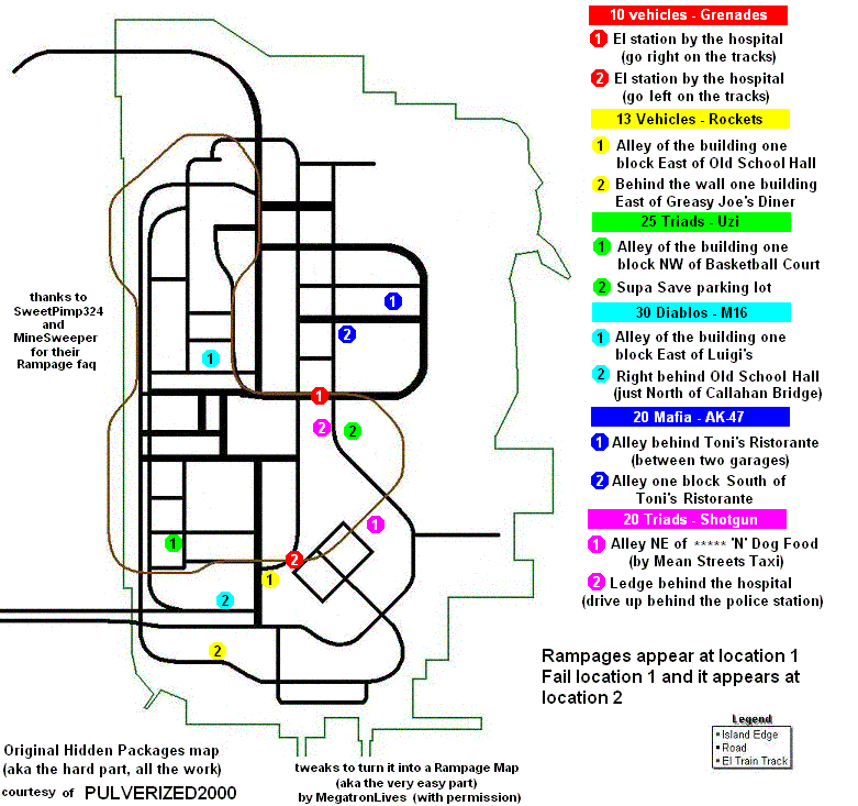 Gta 3 Coffee Stands Map Gta 3 Espresso 2 Go Map Maps For You