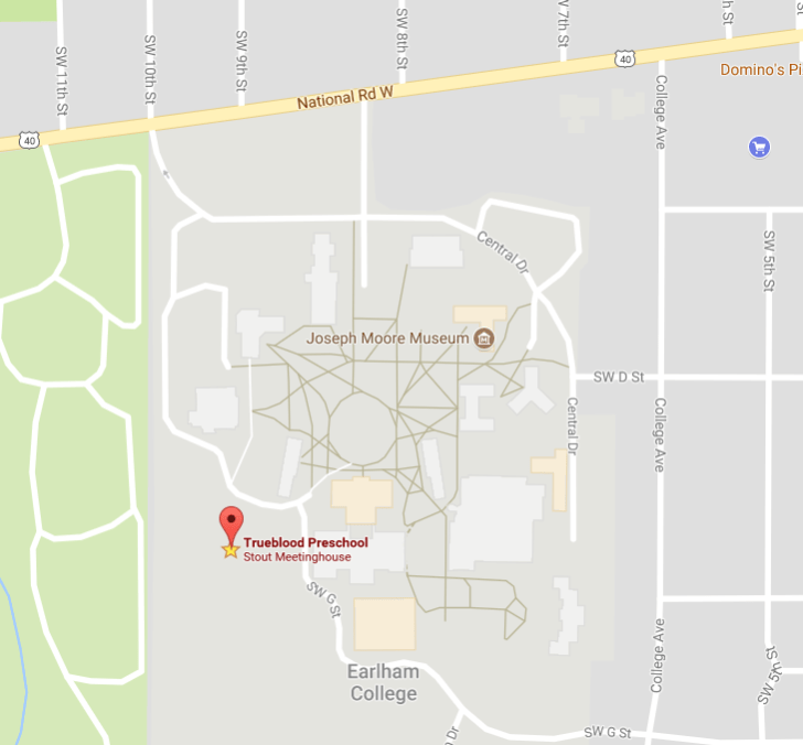 Earlham College Campus Map Earlham College Campus Map Tourist Map Of English