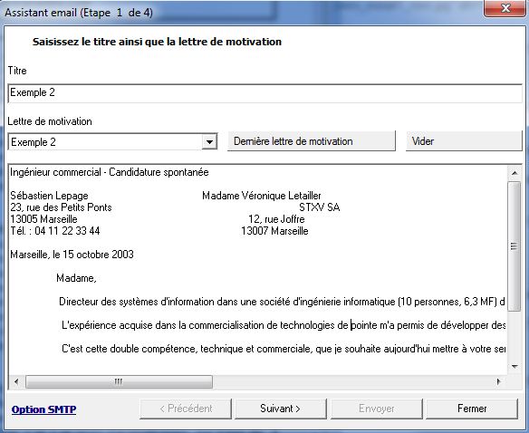 Resume Format Lettre Envoi Cv Mail