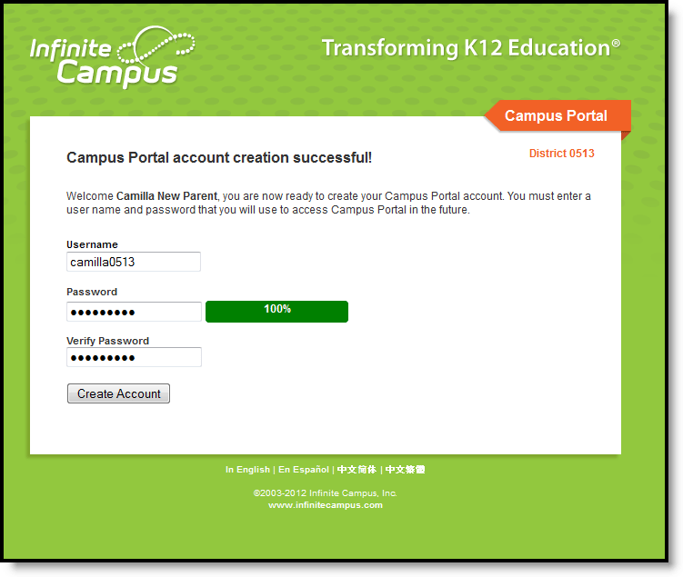 Infinite Campus Parent Portal Setup Gilmer County Charter Schools