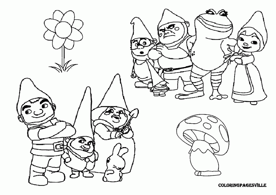 Gnomeo And Juliet Coloring Pages Coloring Home