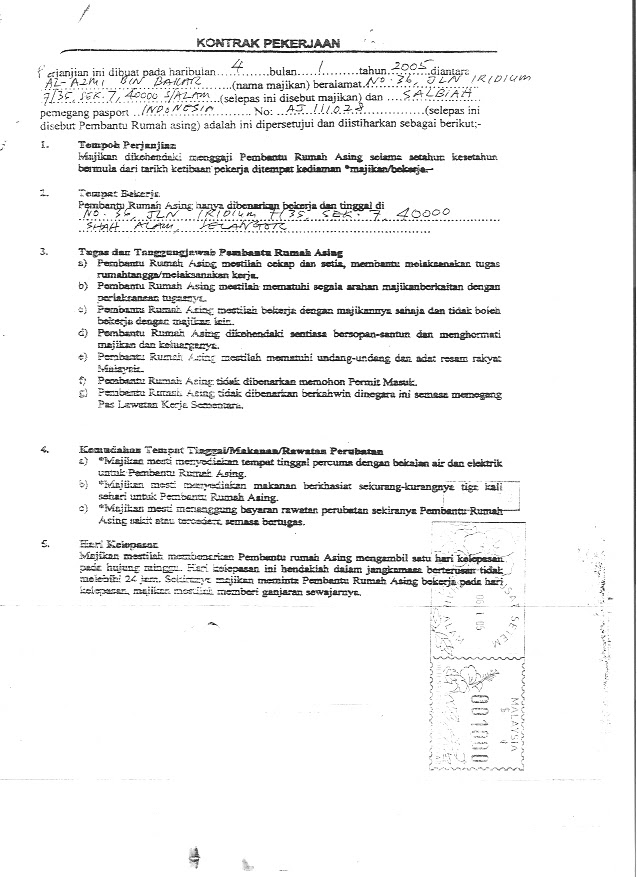 Surat Penamatan Kontrak Pekerja / Garis Panduan Pemberhentian Pekerja