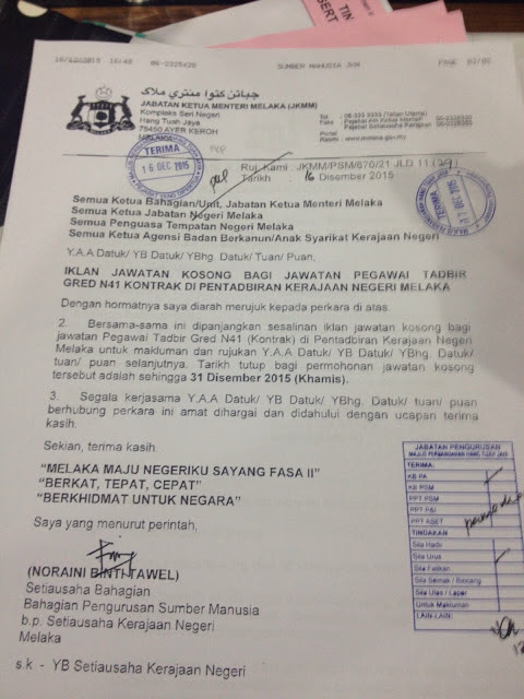 Alamat Ketua Menteri Melaka Jawatan Kosong Jabatan Ketua Menteri Melaka Bunfirtax