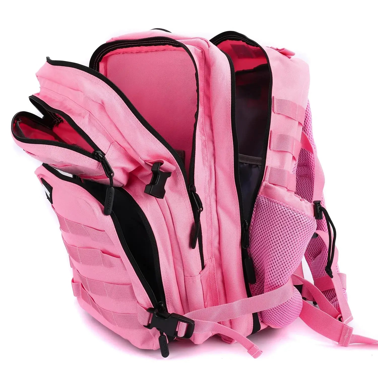 45L Large Gym Backpack W/Cup Holders Pink LHI