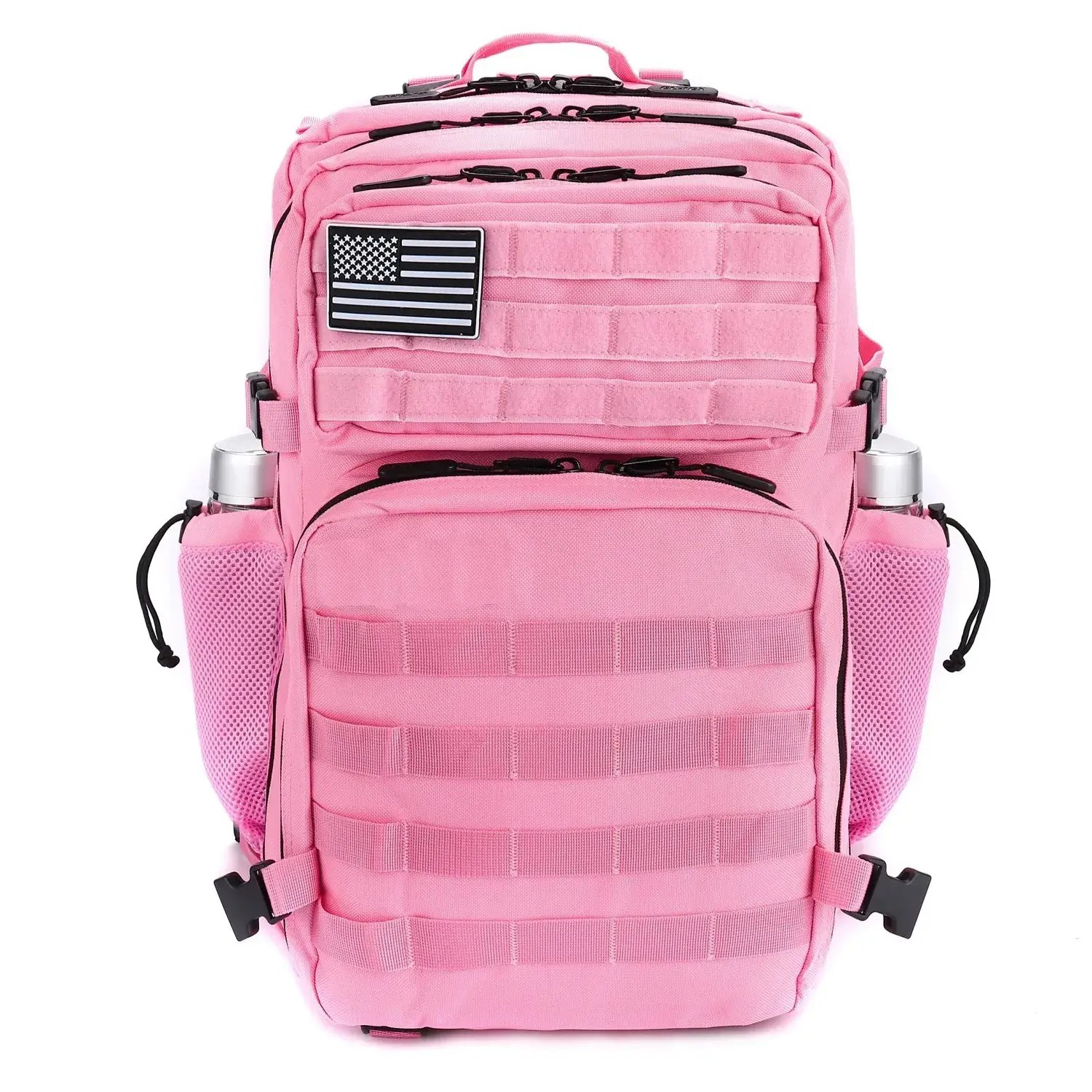 45L Large Gym Backpack W/Cup Holders Pink LHI
