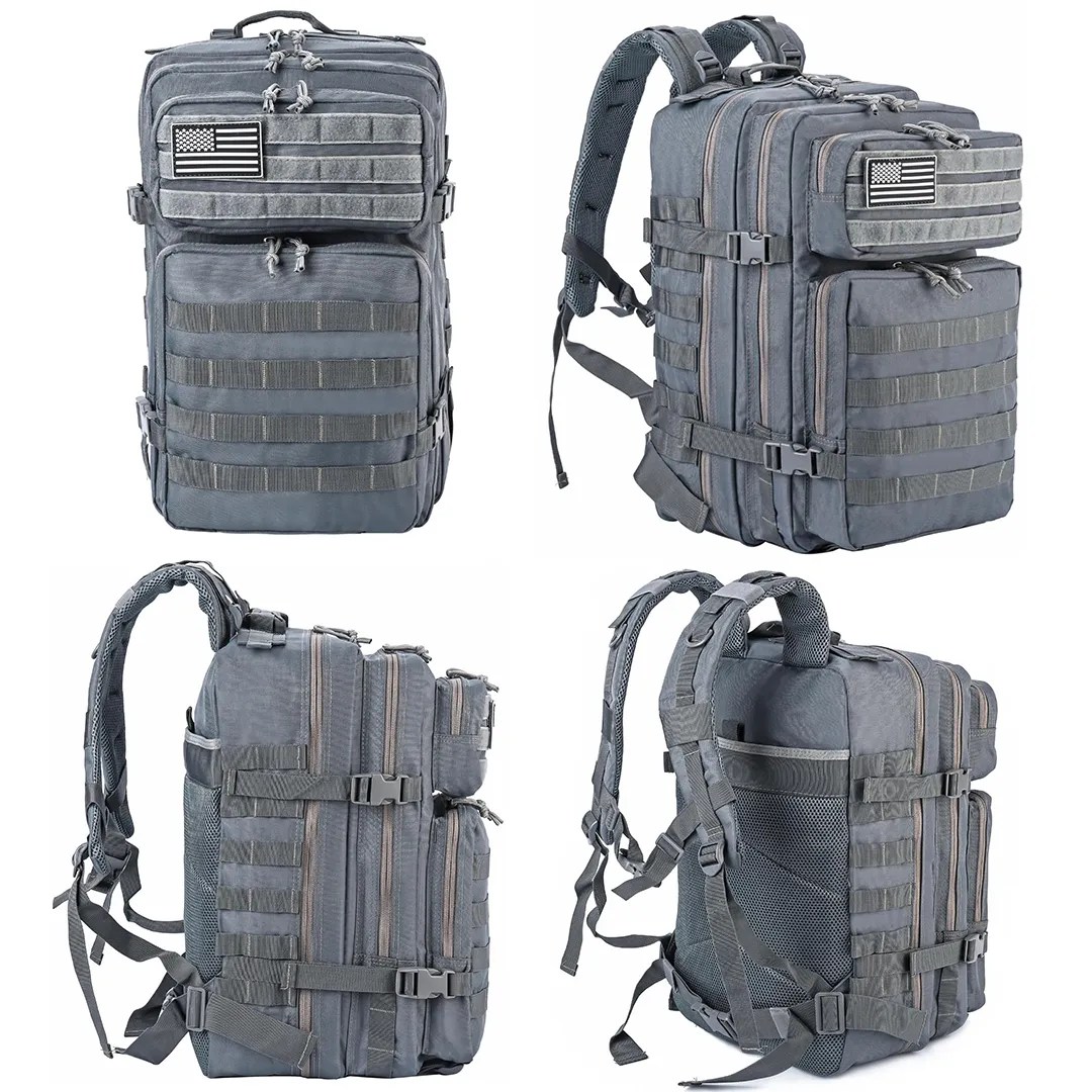 45L Large Basic Gym Backpack Grey LHI