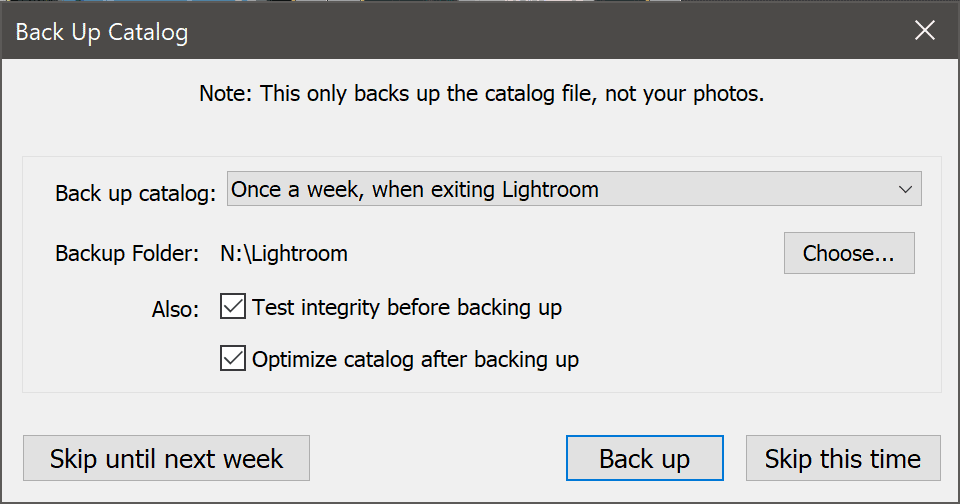 Backup your Lightroom Classic catalog now Or risk losing it