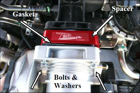How to Install a Airaid Poweraid Throttle Body Spacer on your 2005-2010