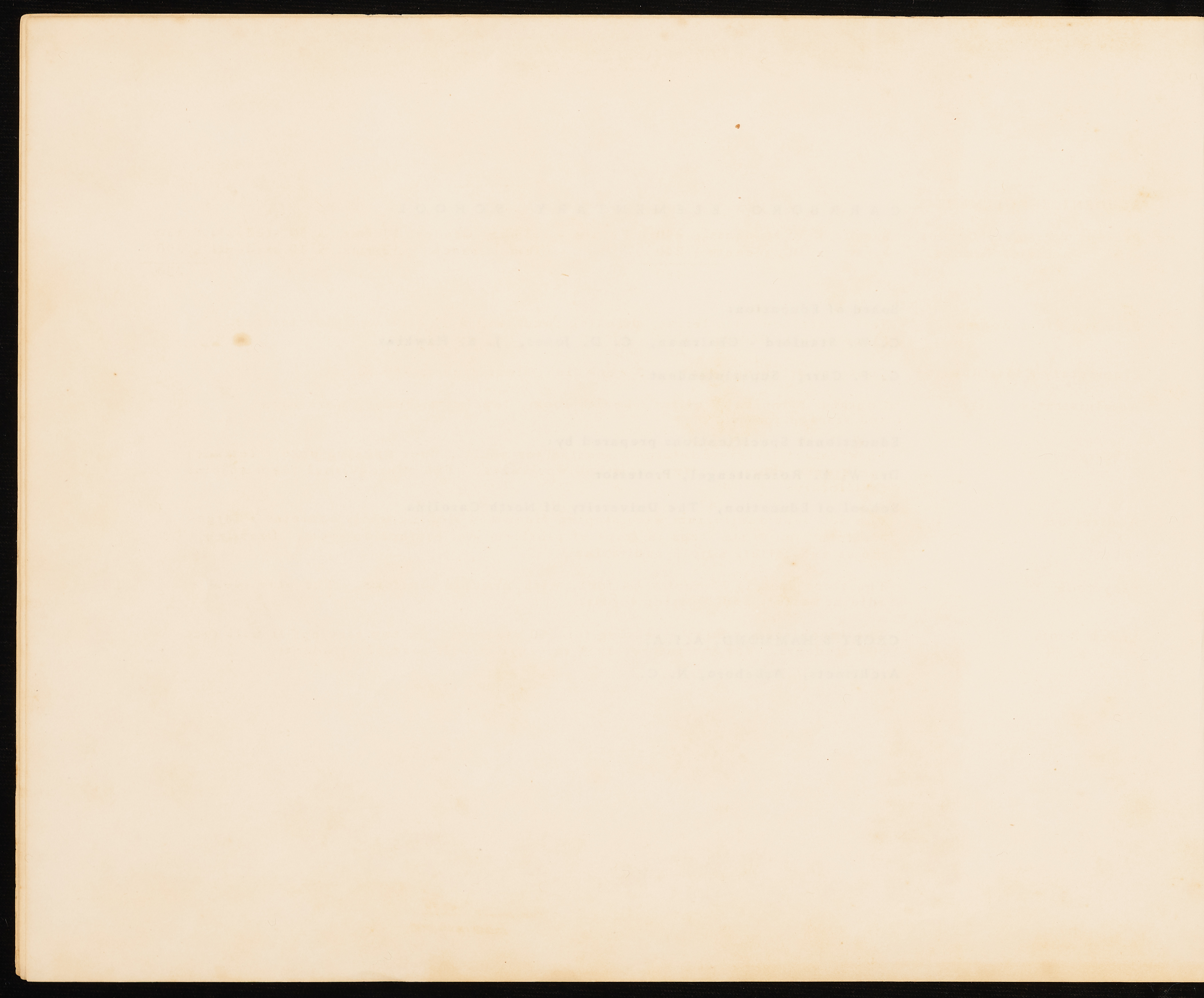 Carrboro Elementary School Building Specifications