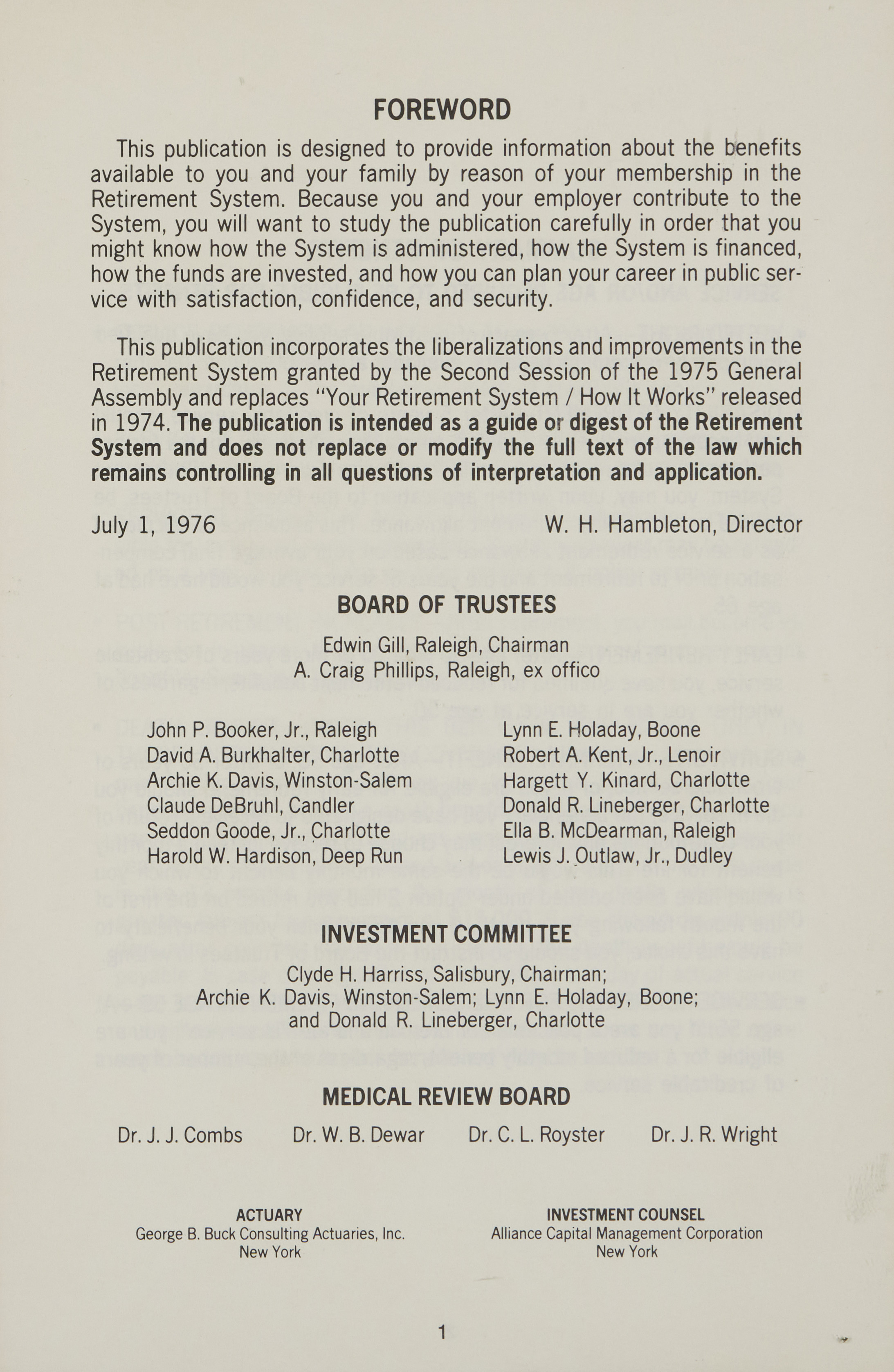 North Carolina Local Governmental Employees' Retirement System