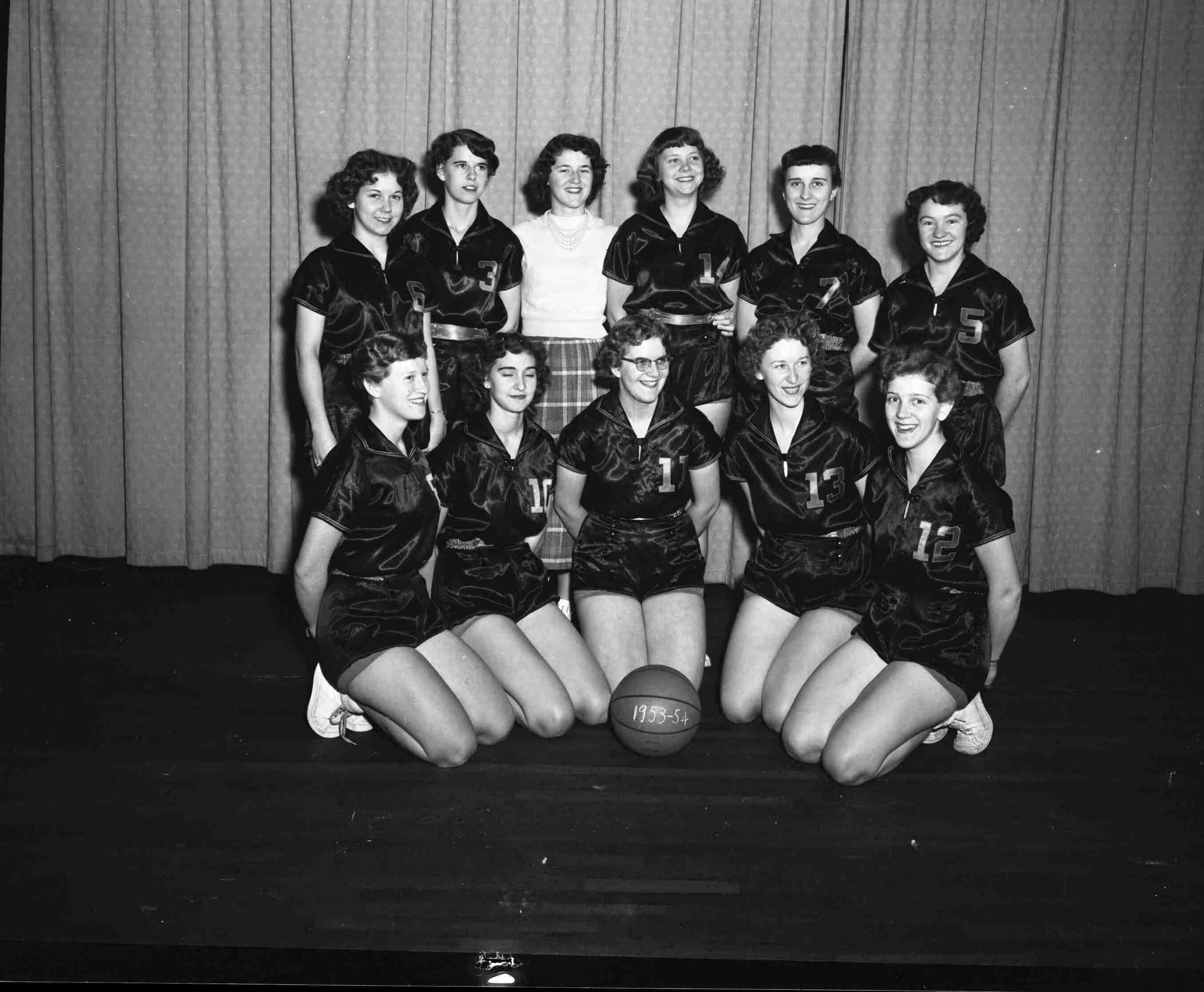 Rosman High School, girls' basketball team, February 2, 1954