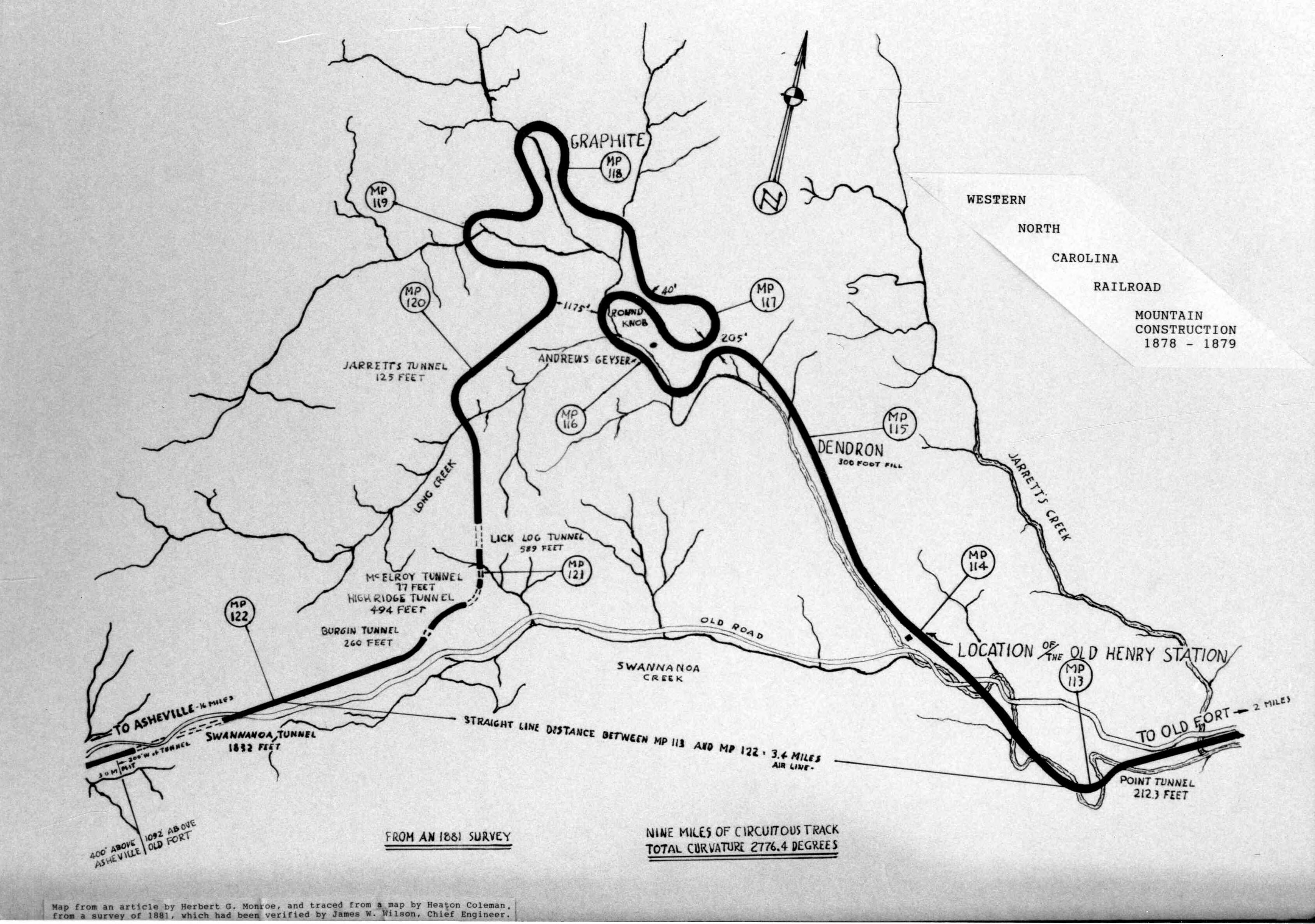 Map Asheville to Old Fort