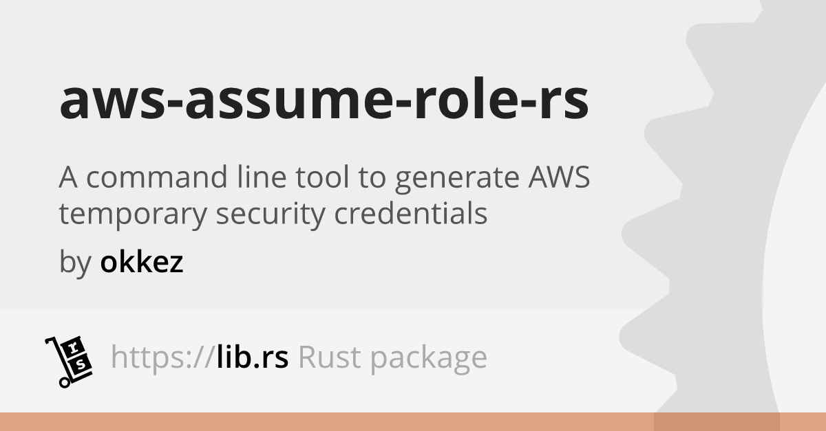 awsassumerolers — Rust utility // Lib.rs