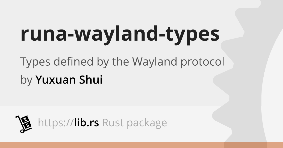 runawaylandtypes — Rust library // Lib.rs