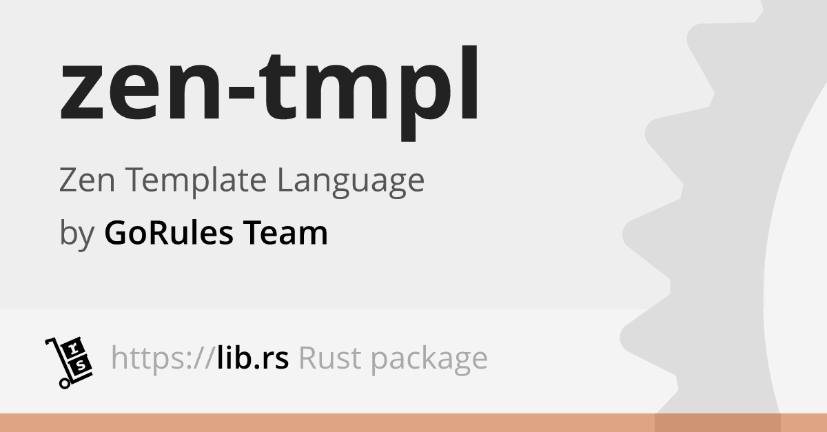 zen-tmpl — Rust template engine // Lib.rs