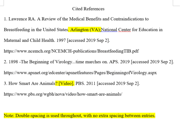 CSE Citation Format Concordian International School Secondary