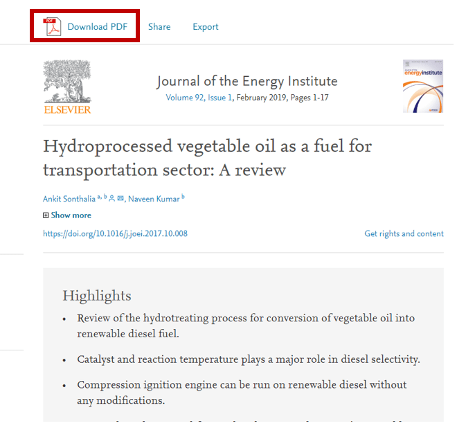 ScienceDirect EResource Guides LibGuides at TP Library