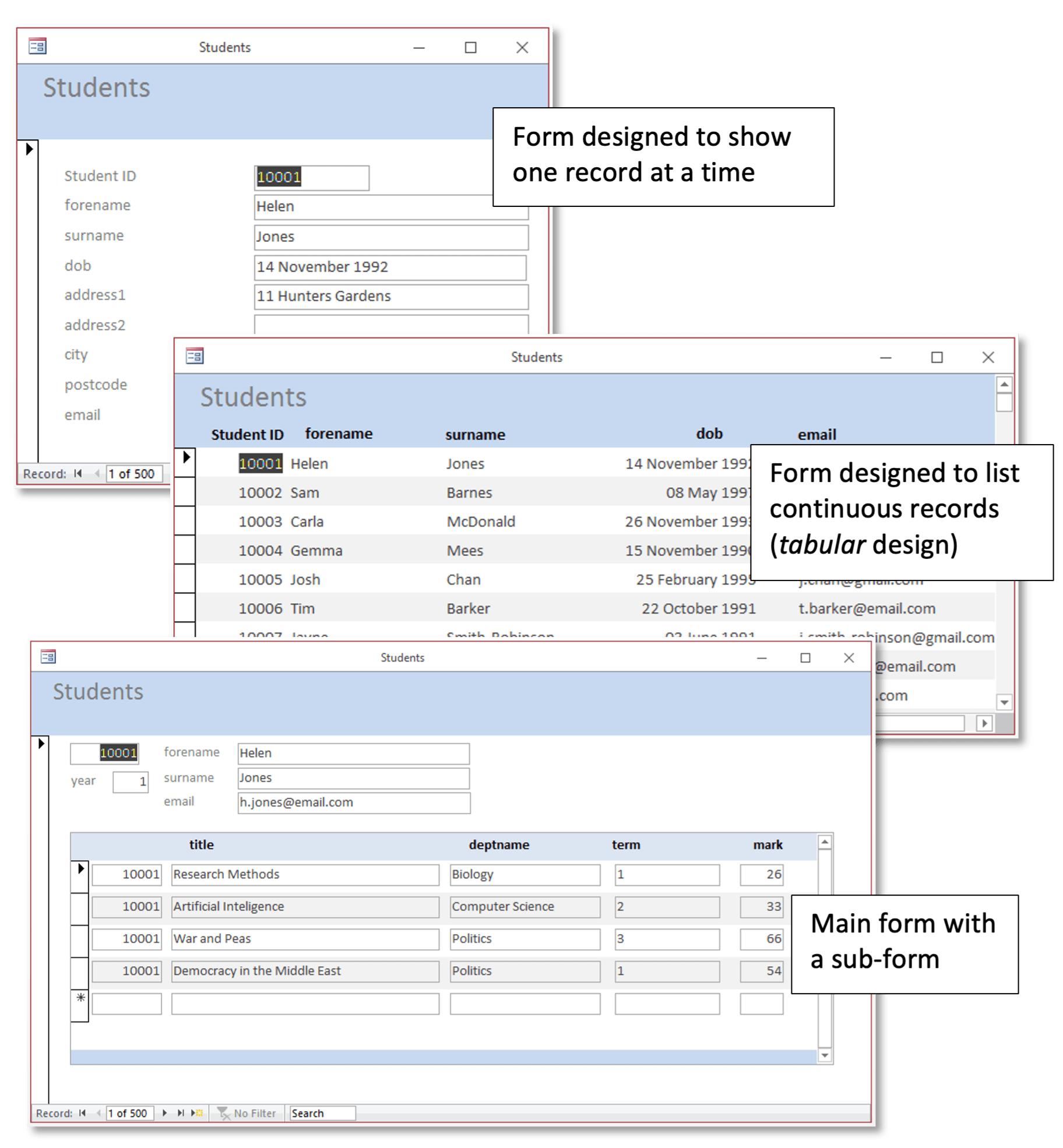 Forms and reports Essential Access a Practical Guide Subject Guides at University of York
