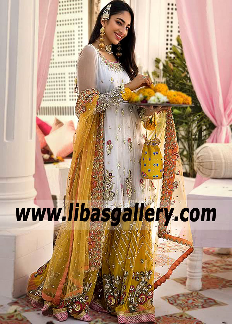Best Wedding Sharara Suit Miami Florida USA Designer Sharara Suits
