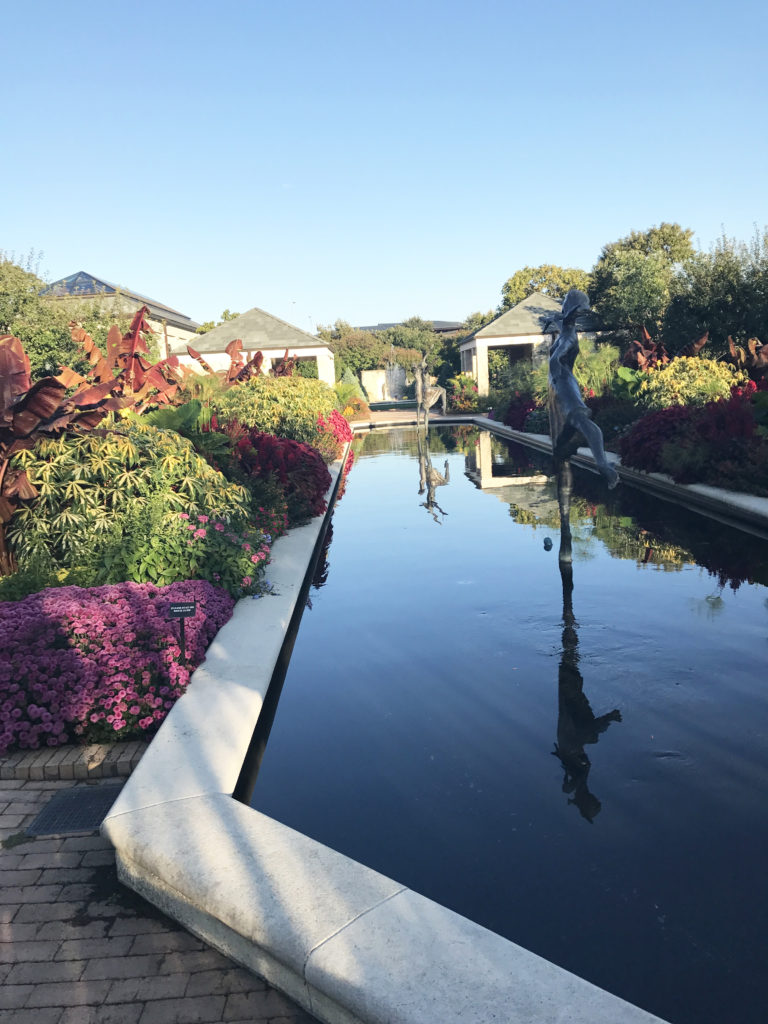 The Kauffman Memorial Garden is beautiful place to enjoy year round.